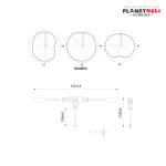 FrSky 900MHz Ipex4 Dipole T Antenna for R9 Mini / R9 MM / R9 Mini OTA / R9 MM OTA Receiver